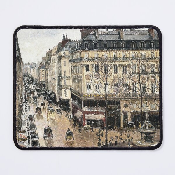 Item preview, Rue Saint-Honoré in the Afternoon. Effect of Rain - Camille Pissarro Art Prints designed and sold by TheSoulOfArt.