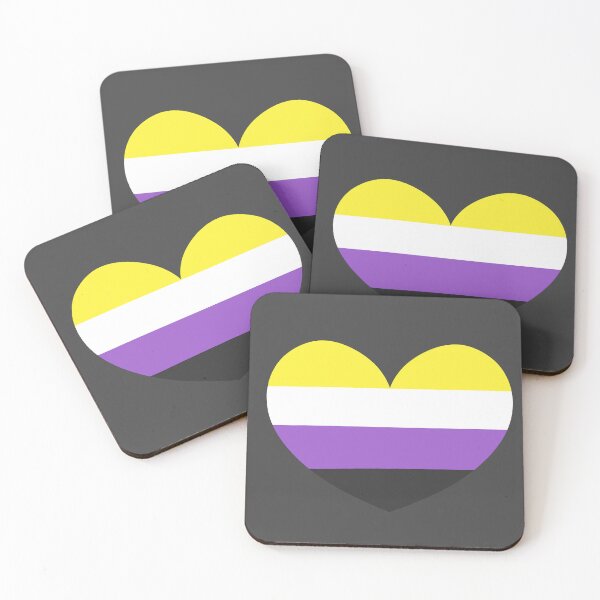 Item preview, Nonbinary Pride Heart designed and sold by charmednight.