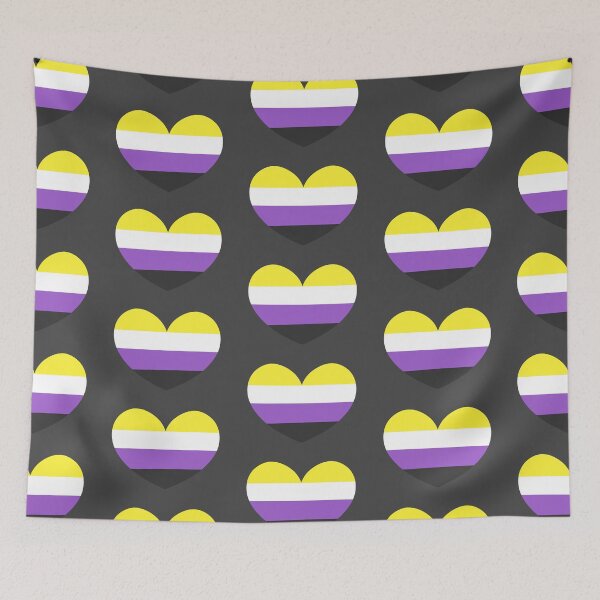 Item preview, Nonbinary Pride Heart designed and sold by charmednight.