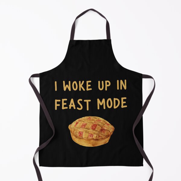 Item preview, I Woke Up In Feast Mode Funny Quote, Pumpkin Pie in Watercolor designed and sold by LaziniArts.