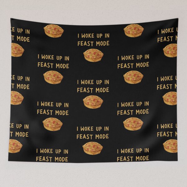 Item preview, I Woke Up In Feast Mode Funny Quote, Pumpkin Pie in Watercolor  designed and sold by LaziniArts.