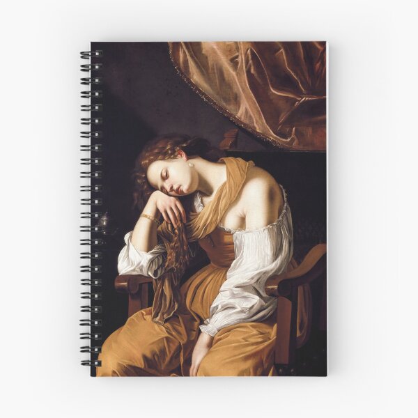 Item preview, Mary Magdalene as Melancholy - Artemisia Gentileschi Art Prints designed and sold by TheSoulOfArt.