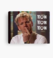 Wow Wow Wow an Astonished Chef Metal Print