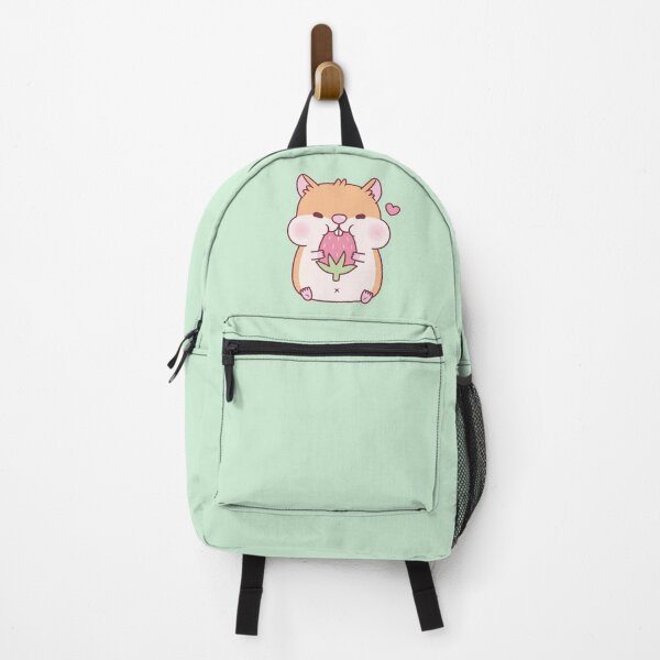 Item preview, Cute Chubby Hamster Munching On Strawberry designed and sold by rustydoodle.