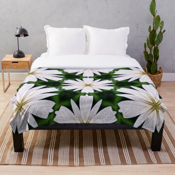 Item preview, White Daisy Pattern designed and sold by Patternflower.