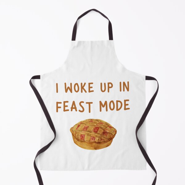 Item preview, I Woke Up In Feast Mode Funny Quote, Pumpkin Pie in Watercolor designed and sold by LaziniArts.