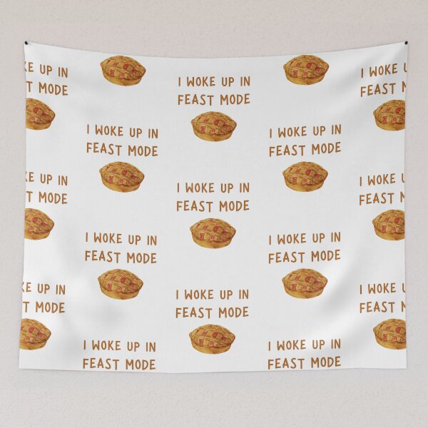 Item preview, I Woke Up In Feast Mode Funny Quote, Pumpkin Pie in Watercolor  designed and sold by LaziniArts.