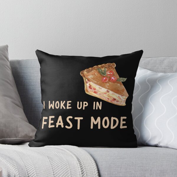 Item preview, I Woke Up In Feast Mode Funny Quote, Pumpkin Pie Slice in Watercolor  designed and sold by LaziniArts.