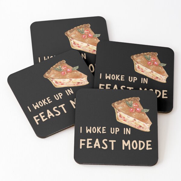 Item preview, I Woke Up In Feast Mode Funny Quote, Pumpkin Pie Slice in Watercolor  designed and sold by LaziniArts.
