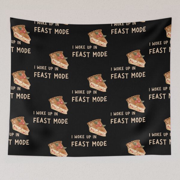 Item preview, I Woke Up In Feast Mode Funny Quote, Pumpkin Pie Slice in Watercolor  designed and sold by LaziniArts.