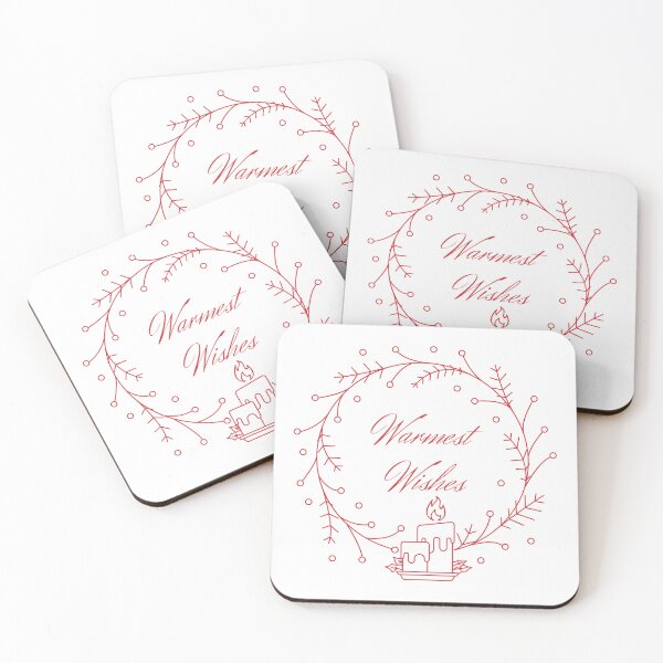 Item preview, Holiday Collection - Warmest Wishes (White/Red) designed and sold by T-WoodCreations.