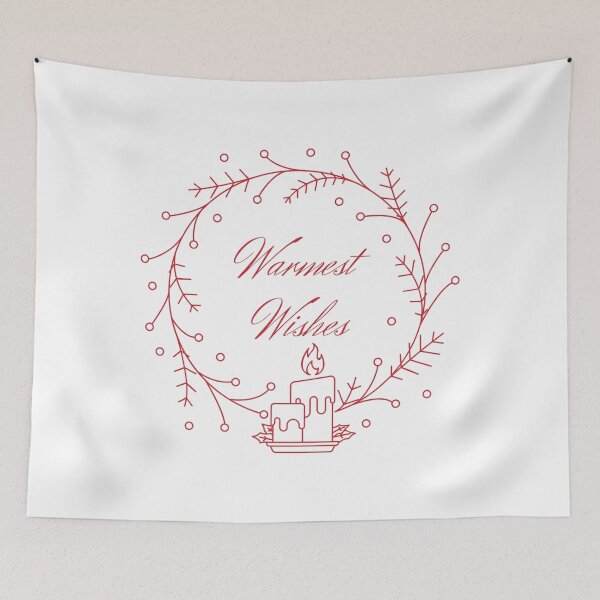 Item preview, Holiday Collection - Warmest Wishes (White/Red) designed and sold by T-WoodCreations.