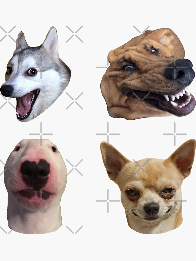 "Dog Memes Stickers Pack" Sticker for Sale by SocialAtrophy Redbubble