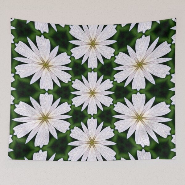 Item preview, White Daisy Pattern designed and sold by Patternflower.