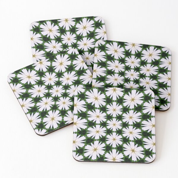 Item preview, White Daisy Pattern designed and sold by Patternflower.