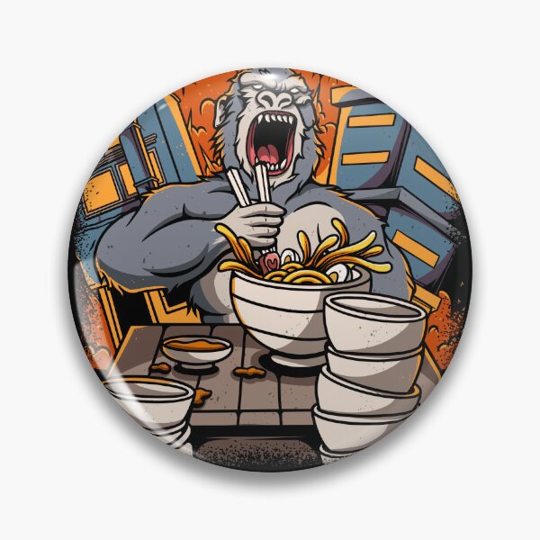 Item preview, KIngkong Eating Ramen designed and sold by footmarkstudio.