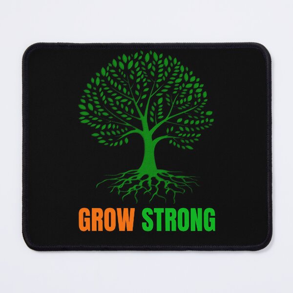 Item preview, Grow strong design with illustration of green tree designed and sold by DigitalMagShop.