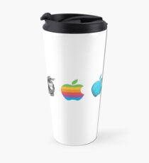 Apple Logo Evolution History Travel Mug