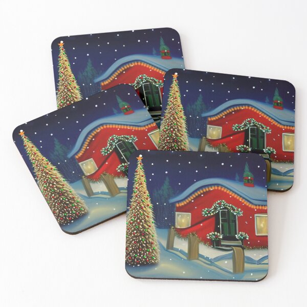 Item preview, Traditional Christmas themed design with a tree and house designed and sold by Eduardo Tavares.