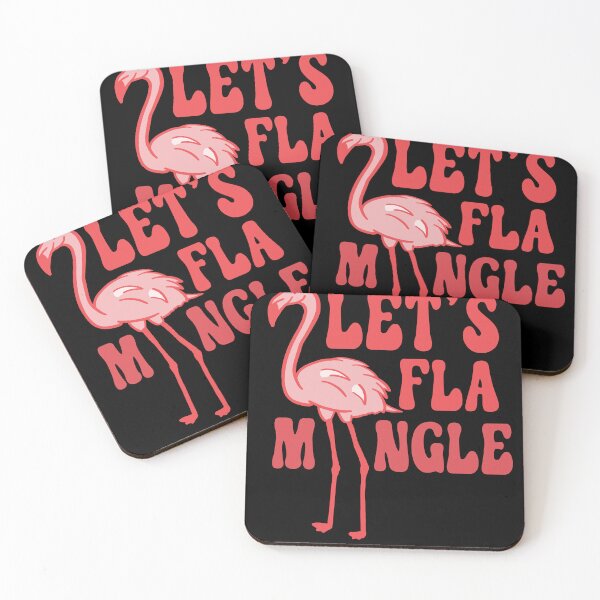 Item preview, Lets Flamingle 80s Vintage Miami Retro Pink Flamingo designed and sold by Merchking1.