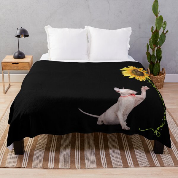 Item preview, You're My Sunshine Sunflower Butterfly Sphynx Cat designed and sold by Barnissim.