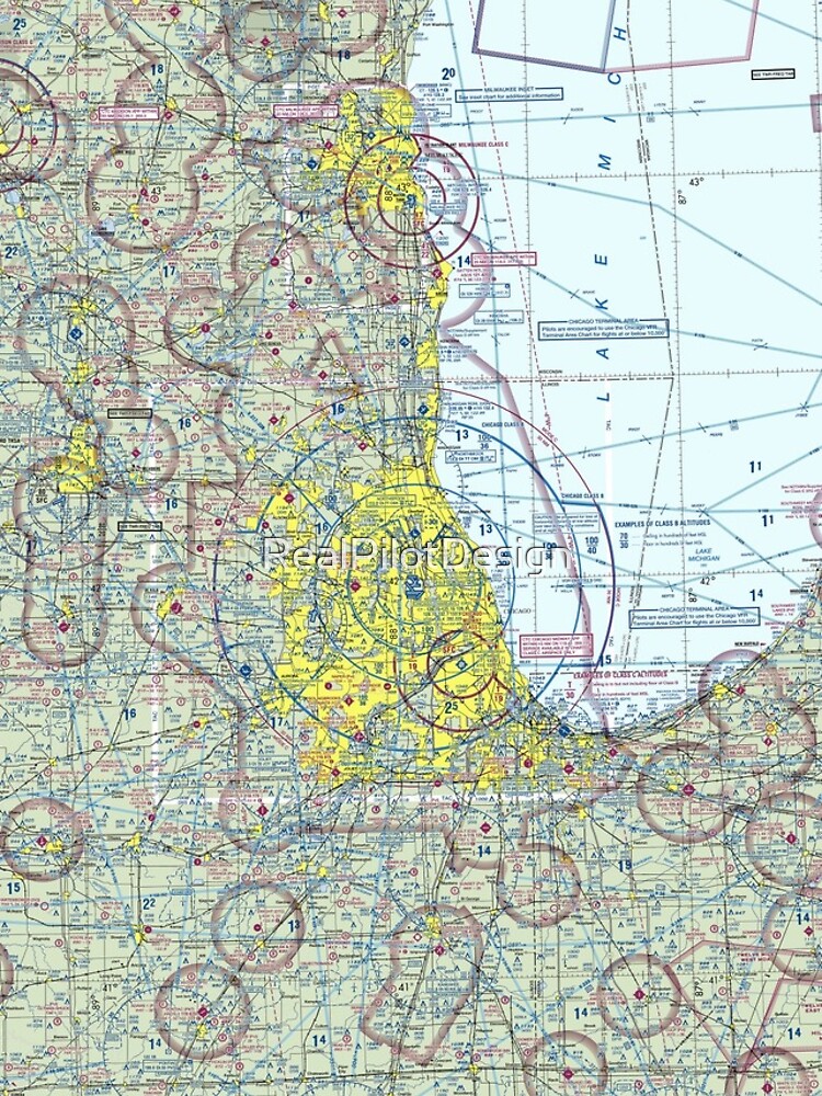 "Chicago Sectional Aeronautical Chart" iPhone Case for Sale by