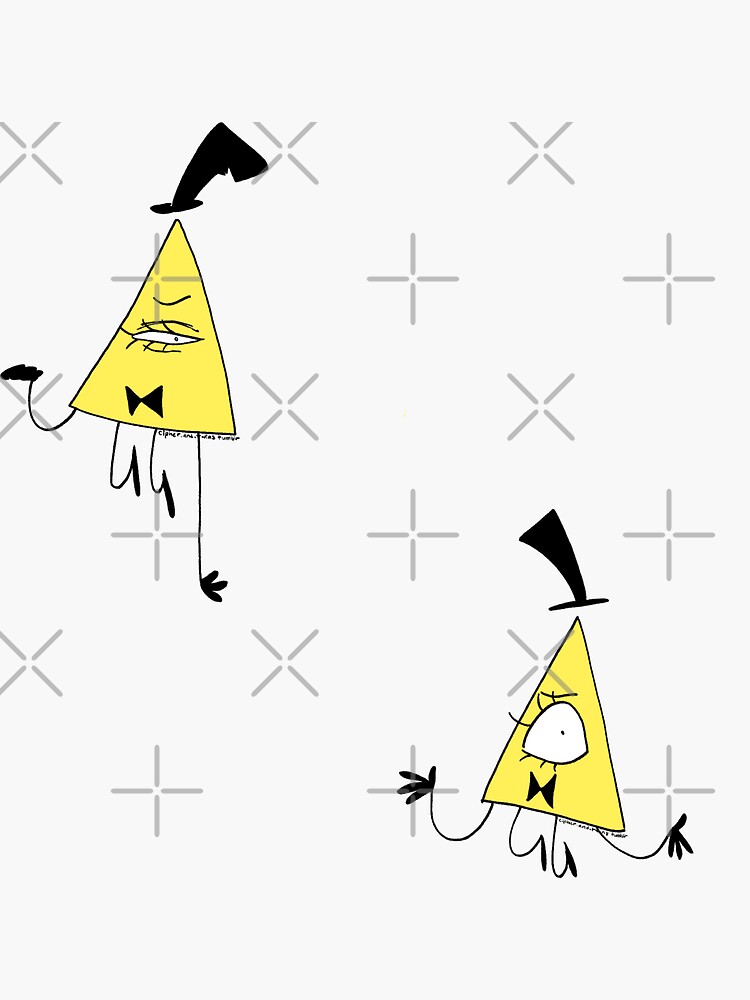 Bill Cipher Sticker Set 1 Sticker For Sale By Sevenhrts Redbubble