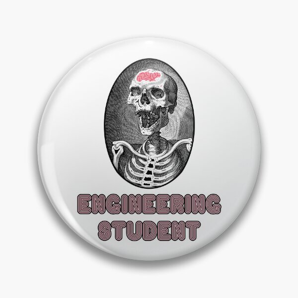 Item preview, 'Engineering Student' Skull Design - Retro Illustration Design for T-shirts, mugs, phone cases and other accessories designed and sold by Ridiculam Toga.