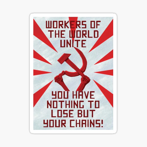 Kommunistische Propaganda Poster Sticker