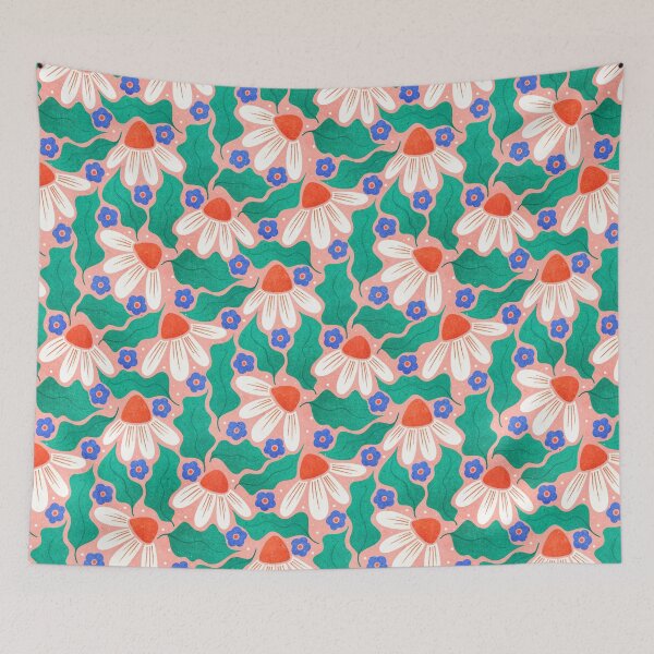 Item preview, White Daisies on Peach designed and sold by RebeccaFlaherty.