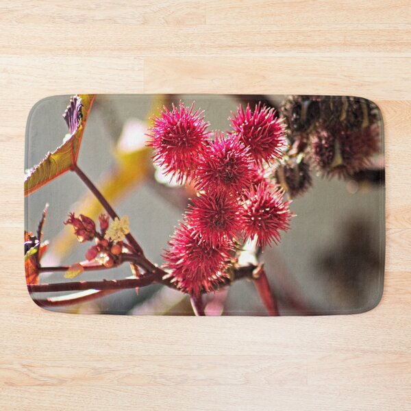 Item preview, Ricinus Fluffy Red Fruit Flowers Castor Oil Plant designed and sold by worldways.