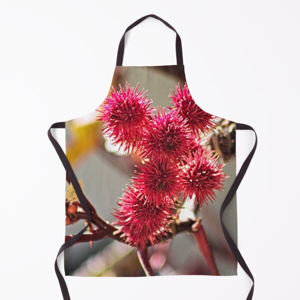 Item preview, Ricinus Fluffy Red Fruit Flowers Castor Oil Plant designed and sold by worldways.