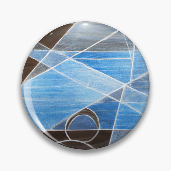 Item preview, Abstract Blue and Brown - Geometric Shapes Printing designed and sold by Inomaly Art.