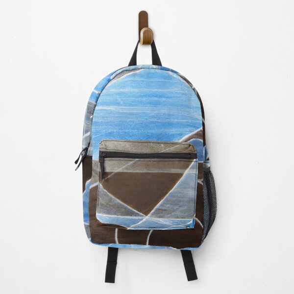 Item preview, Abstract Blue and Brown - Geometric Shapes Printing designed and sold by Inomaly Art.
