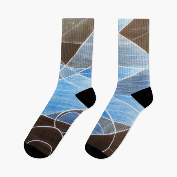 Item preview, Abstract Blue and Brown - Geometric Shapes Printing designed and sold by Inomaly Art.