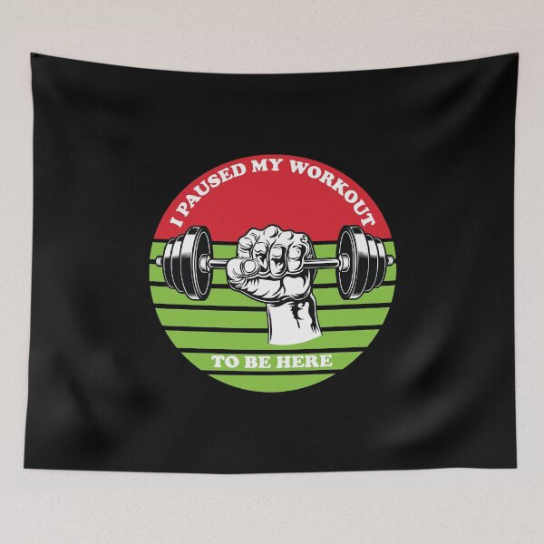 Item preview, I Paused My Workout To Be Here designed and sold by beefrancky.