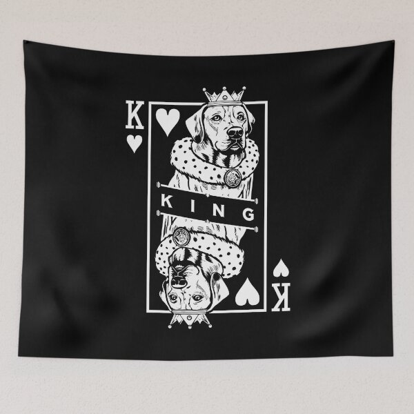 Item preview, Rhodesian Ridgeback King Of Hearts Dog Playing Card Pop Art designed and sold by GrandeDuc.