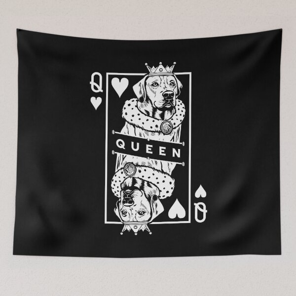 Item preview, Rhodesian Ridgeback Queen Of Hearts Dog Playing Card Pop Art designed and sold by GrandeDuc.