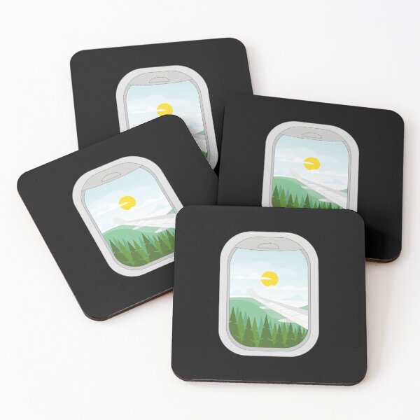 Item preview, Airplane Window | Airplane Wing | Beautiful Sky Landscape designed and sold by Pisutachio.