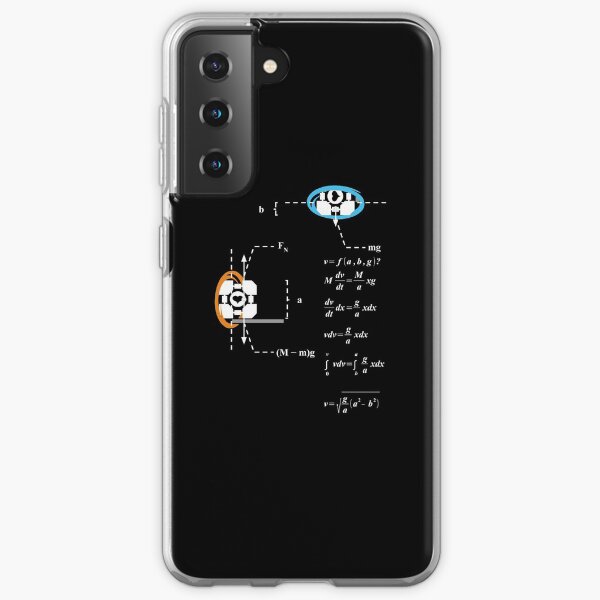Newton's 2nd Law of Motion with POrtals 1.2 (White) Samsung Galaxy Soft Case