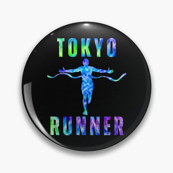 Item preview, Tokyo Runner | Blue Tie Dye | Gift for Runner | After Run Shirt | Gift for Marathon Runner designed and sold by NineSevenFour.