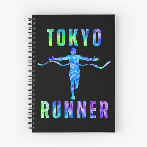 Item preview, Tokyo Runner | Blue Tie Dye | Gift for Runner | After Run Shirt | Gift for Marathon Runner designed and sold by NineSevenFour.