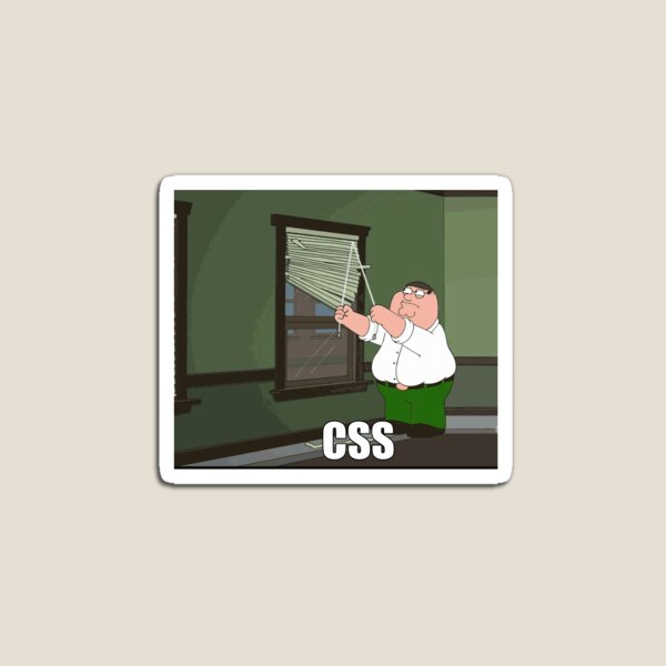 Item preview, programación css meme pegatina designed and sold by developerfriday.