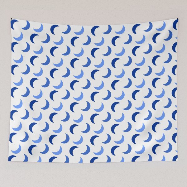 Item preview, Blue Crescents designed and sold by MeerkatArt.