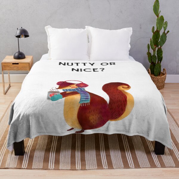 Item preview, Nutty or Nice - Squirrel Christmas designed and sold by Kristin Orsi.