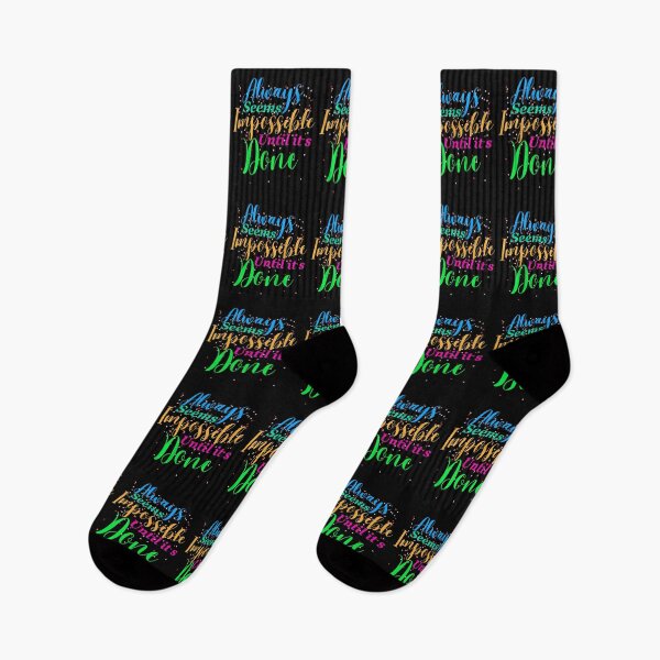 Item preview, Always seems impossible until its done. designed and sold by ColourTrials.
