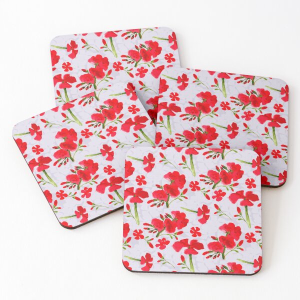 Item preview, Red Flowers Blooming designed and sold by Jaana Day.
