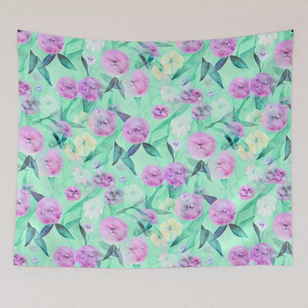 Item preview, Pastel floral abstract pattern designed and sold by Mirarima.
