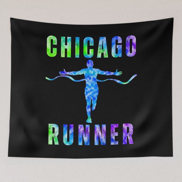 Item preview, Chicago Runner | Blue Tie Dye | Gift for Runner | After Run Shirt | Gift for Marathon Runner designed and sold by NineSevenFour.
