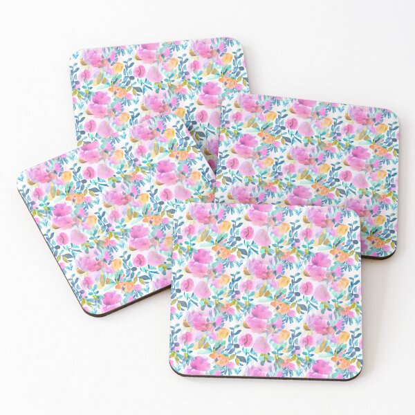Item preview, Patrón abstracto floral pastel designed and sold by Mirarima.